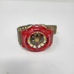 G-Shock Red and Tan Watch